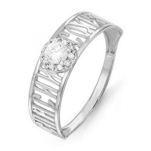 Серебряное кольцо КЮЗ Del'ta Dс014035 с фианитом