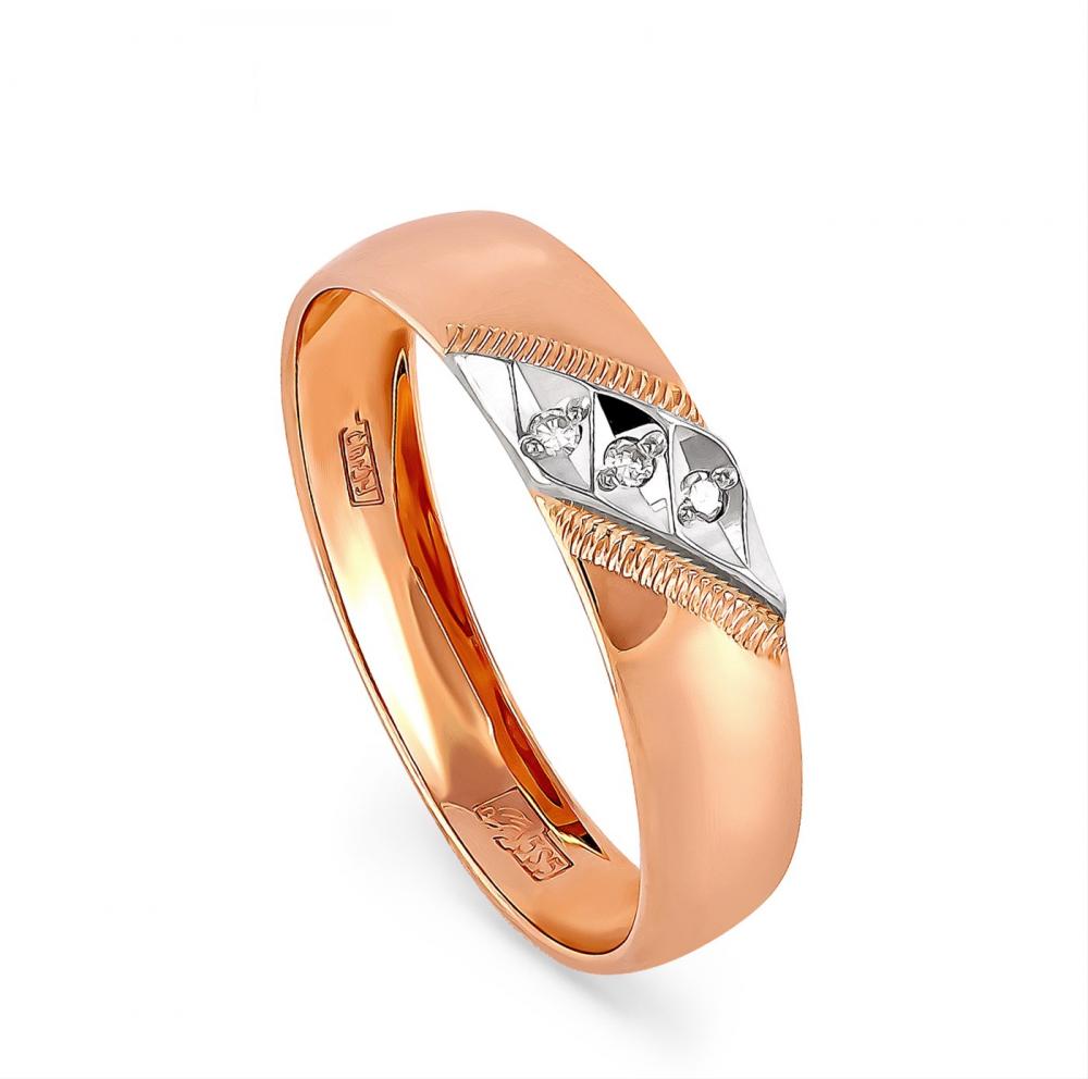 Золотое кольцо KABAROVSKY K100-031-1000 с бриллиантом