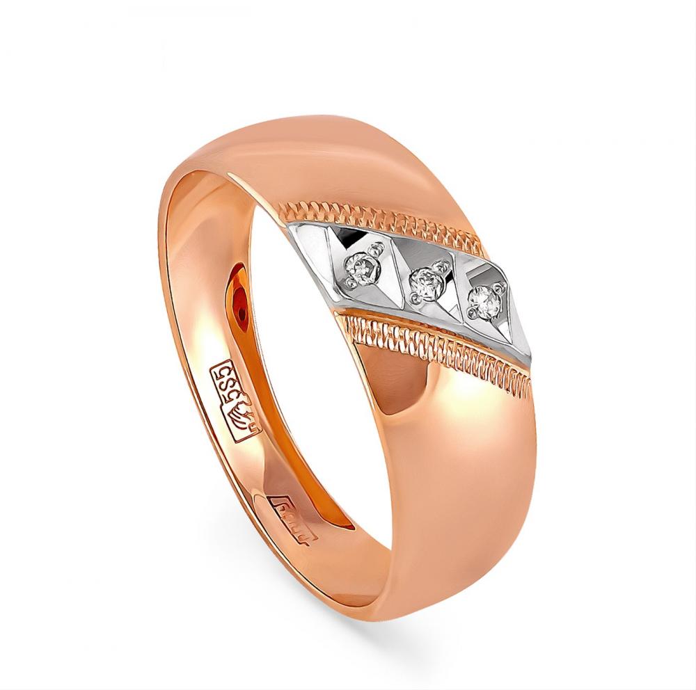 Золотое кольцо KABAROVSKY K100-036-1000 с бриллиантом