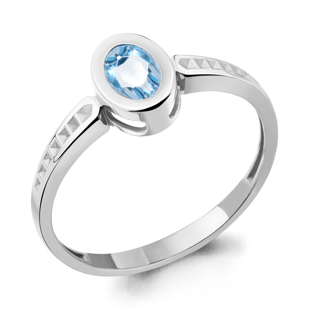Серебряное кольцо AQUAMARINE А6948305 с топазом