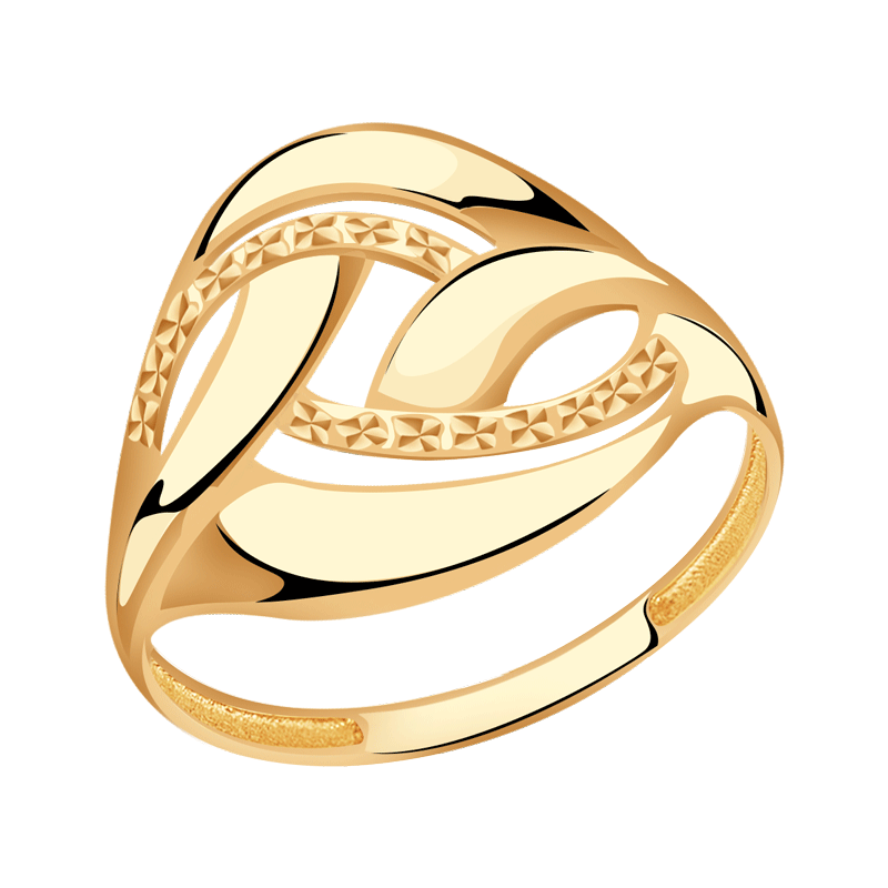 Золотое кольцо Красносельский ювелир АКд614-3721
