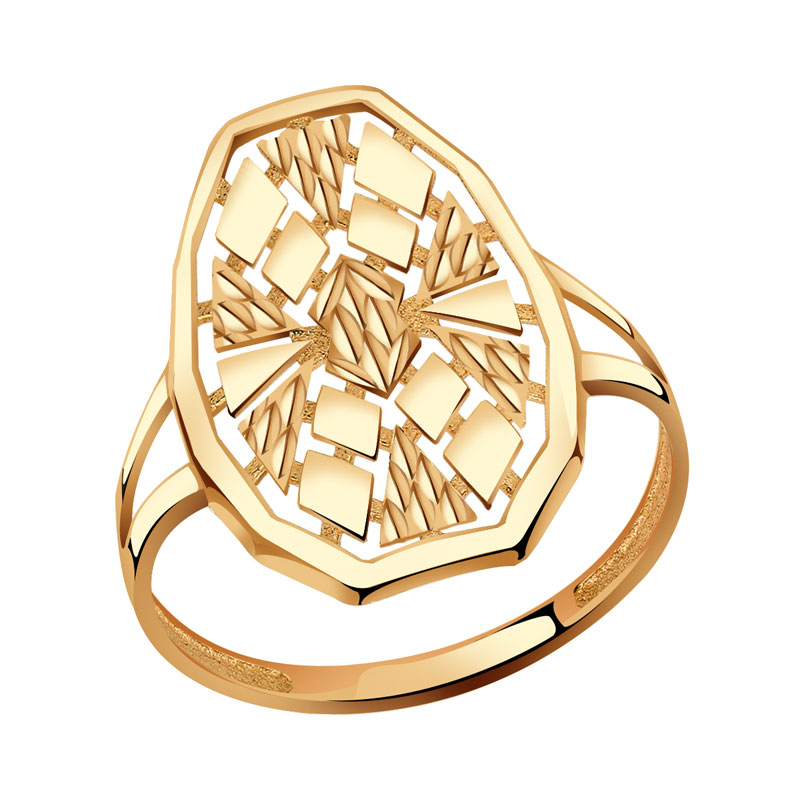 Золотое кольцо Красносельский ювелир АКд619-3734