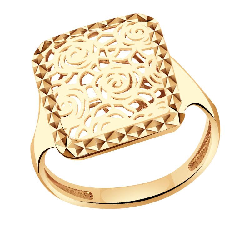 Золотое кольцо Красносельский ювелир АКд639-3859
