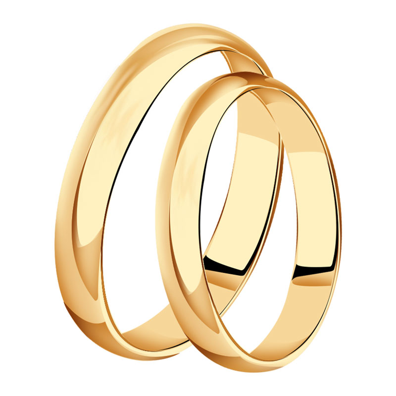 Золотое обручальное кольцо 3 мм NOVIKOV ЗКО-003