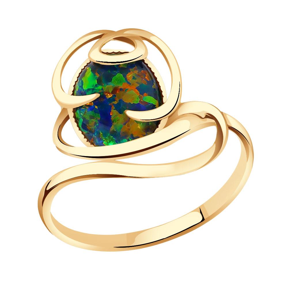 Золотое кольцо Красносельский ювелир К2249-з с опалом