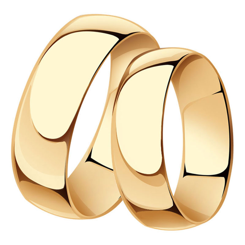Золотое обручальное кольцо 8 мм Красносельский ювелир КШ0015