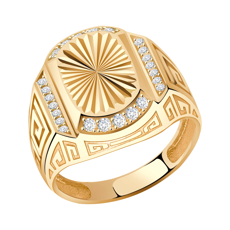 Золотое кольцо Красносельский ювелир Кд3339 с фианитом