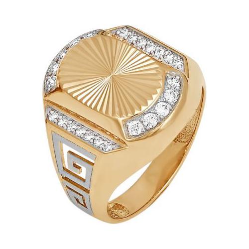 Золотое кольцо Красносельский ювелир РКд3340 с фианитом