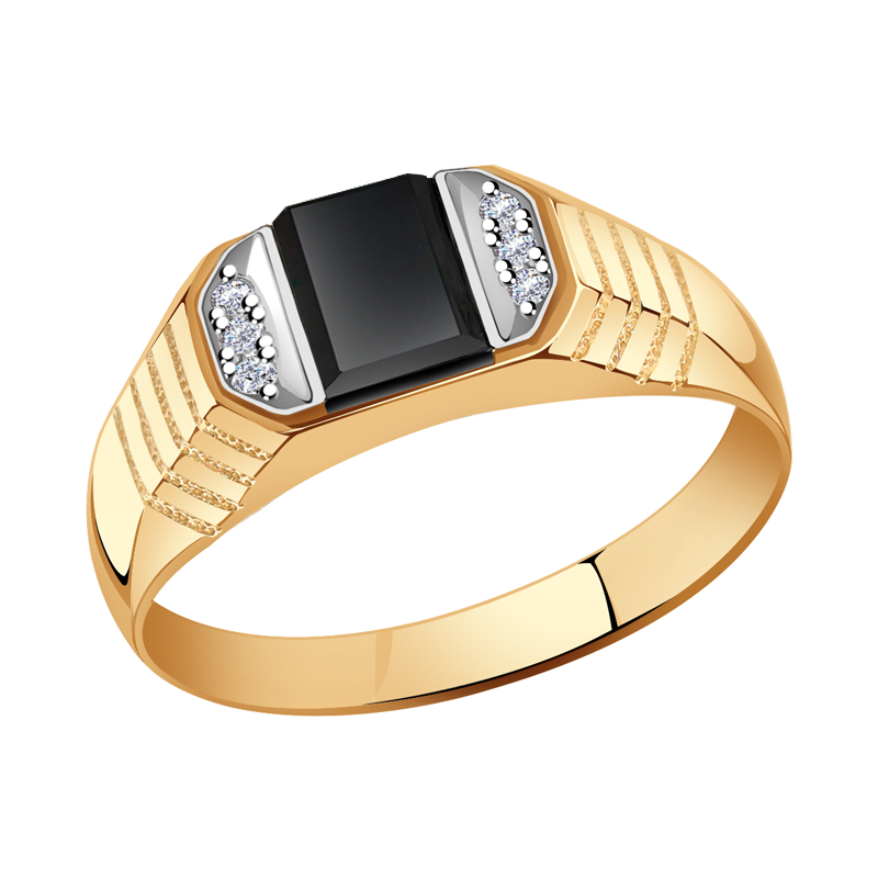 Золотое кольцо Александра к252-20сбк с фианитом