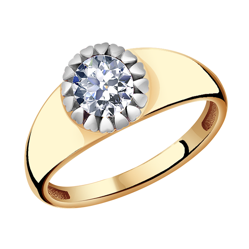 Золотое кольцо Александра кл2099-62сбк с Swarovski