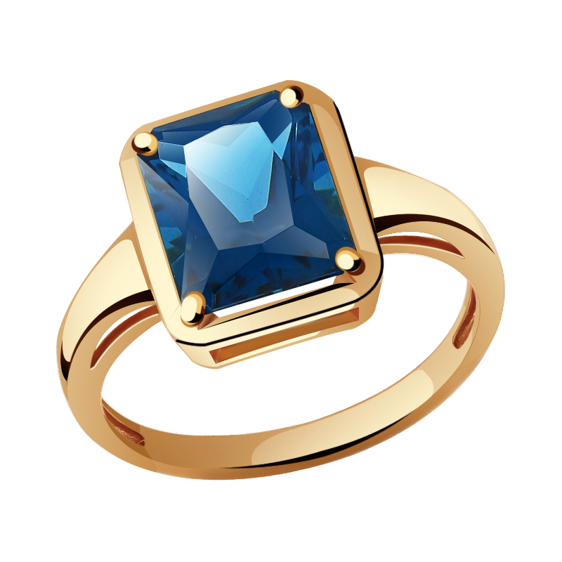 Золотое кольцо Александра кл2265-28ск с Лондон топазом