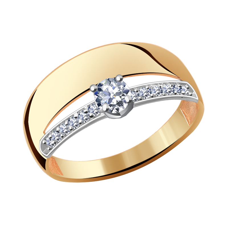Золотое кольцо Александра кл2281-62ск с Swarovski