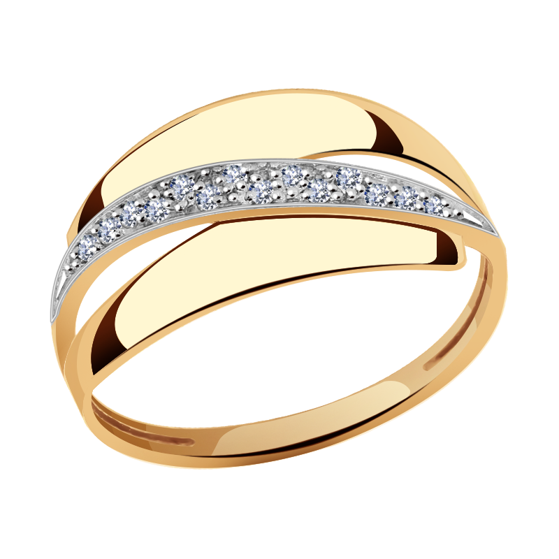 Золотое кольцо Александра кл2304ск с фианитом