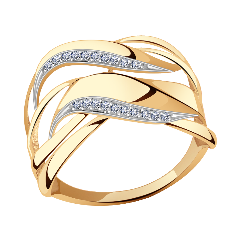 Золотое кольцо Александра кл2936ск с фианитом