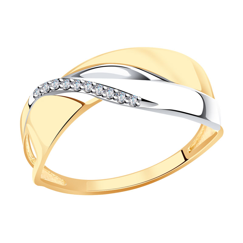 Золотое кольцо Александра кл3622сбк с фианитом