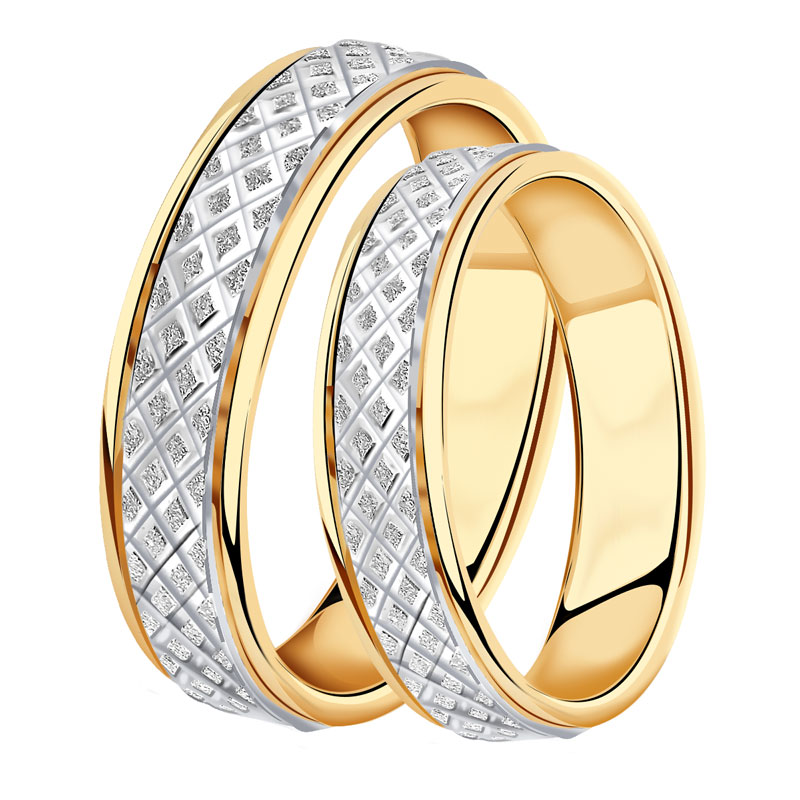 Золотое обручальное кольцо 5 мм Александра кт044сбк