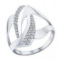 Серебряное кольцо SOKOLOV 94011854 с фианитом