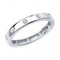 Серебряное кольцо SOKOLOV 94012490 с фианитом