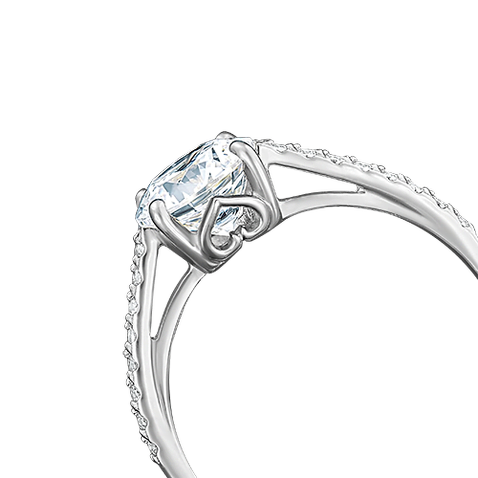 Кольцо из белого золота Platina 01-4462-00-401-1120 с фианитом