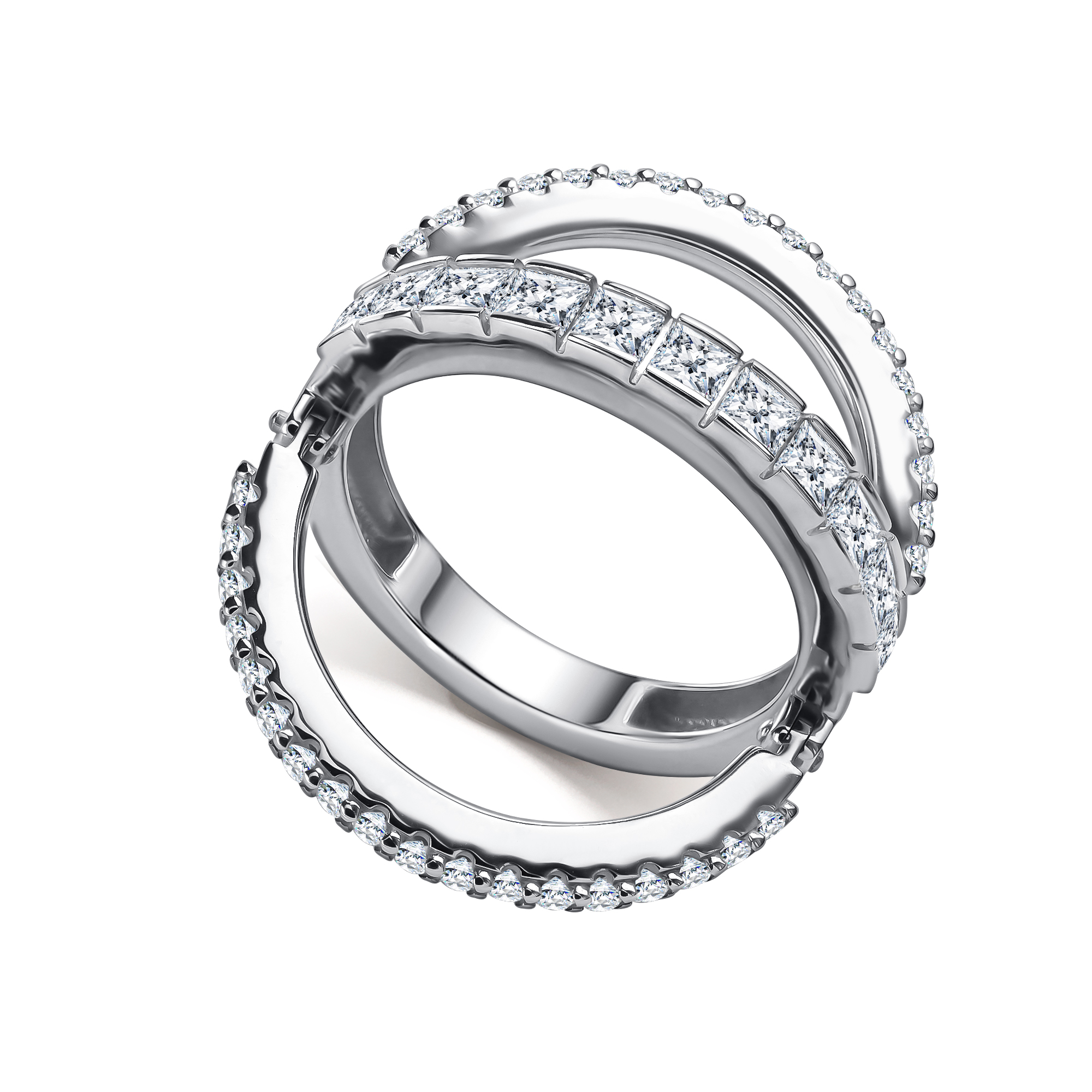 Серебряное кольцо АЛЬКОР 01-5332/00КЦ-00 с фианитом