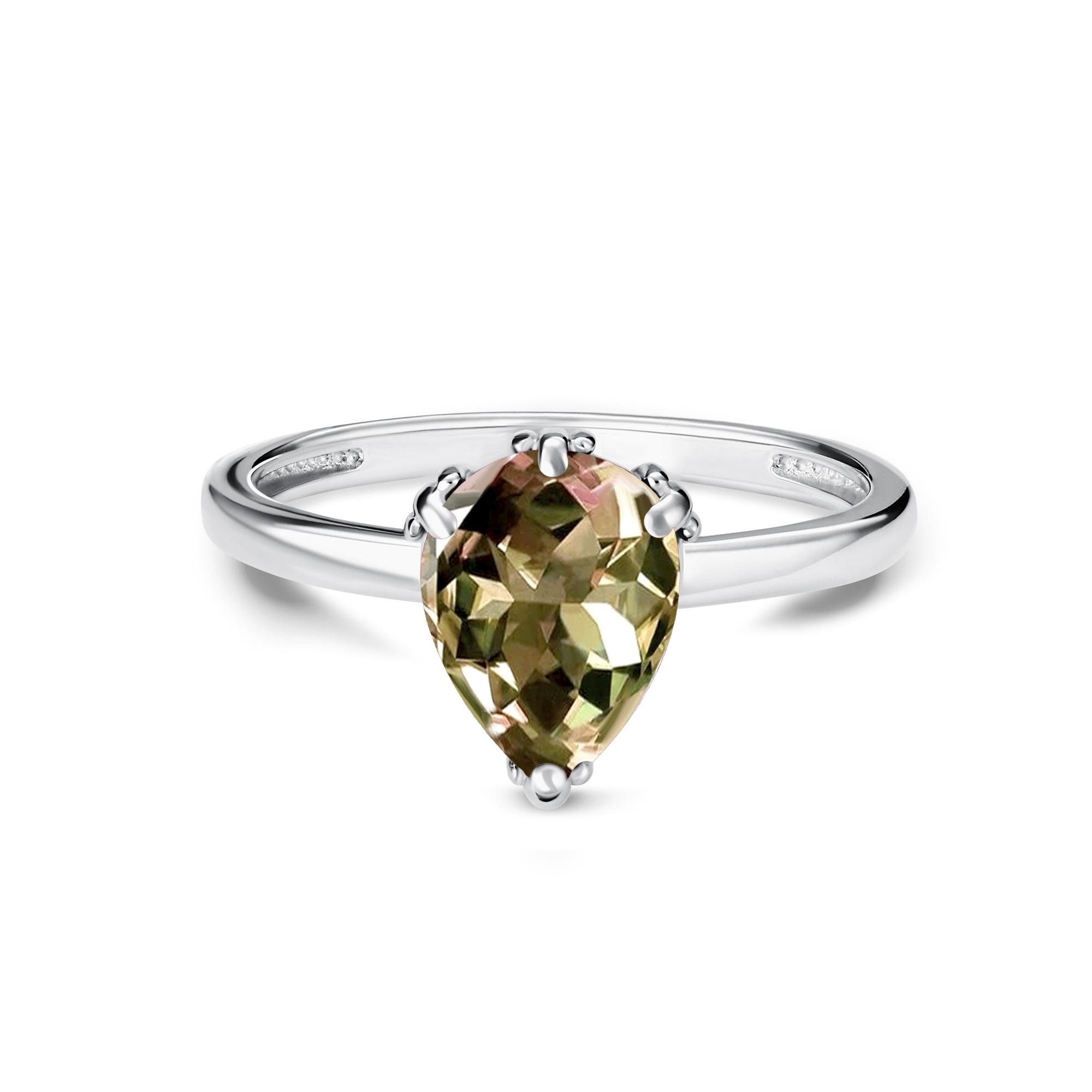 Серебряное кольцо АЛЬКОР 01-5514/00СТ-00 с султанитом