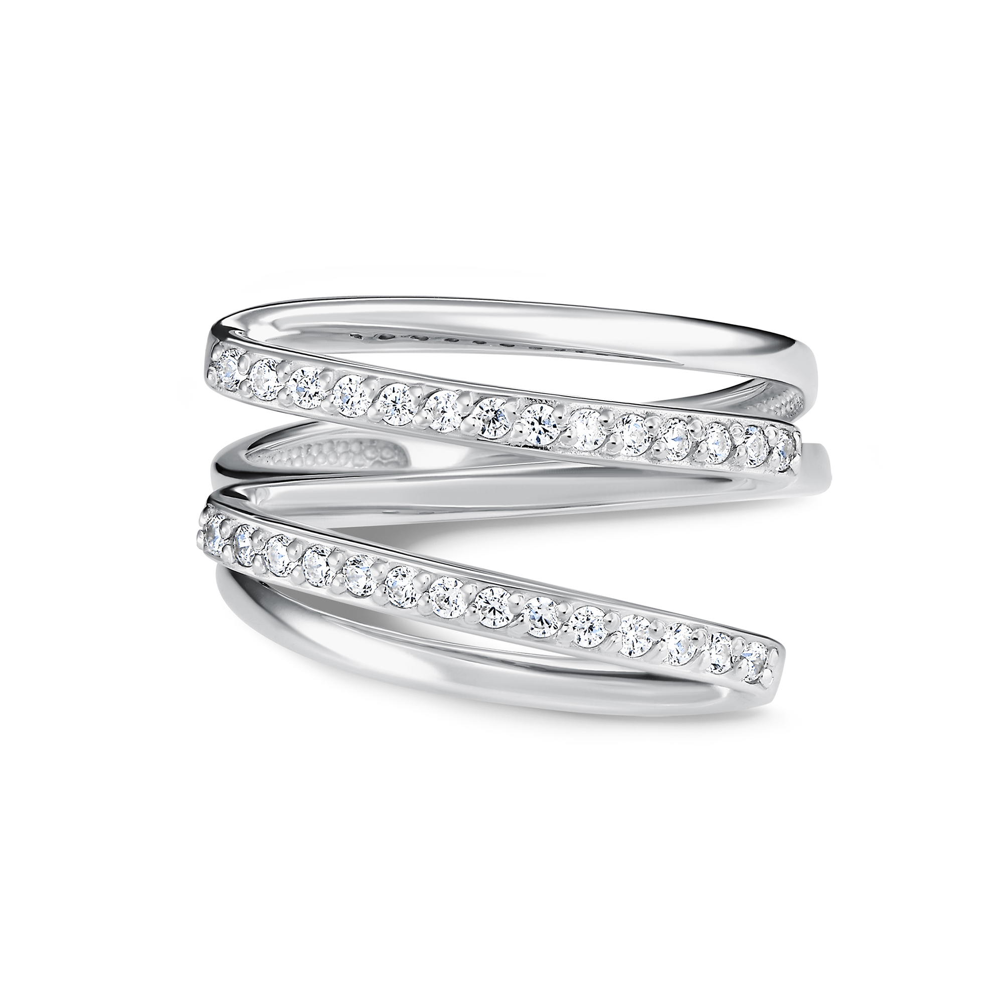 Серебряное кольцо АЛЬКОР 01-5569/00КЦ-00 с фианитом