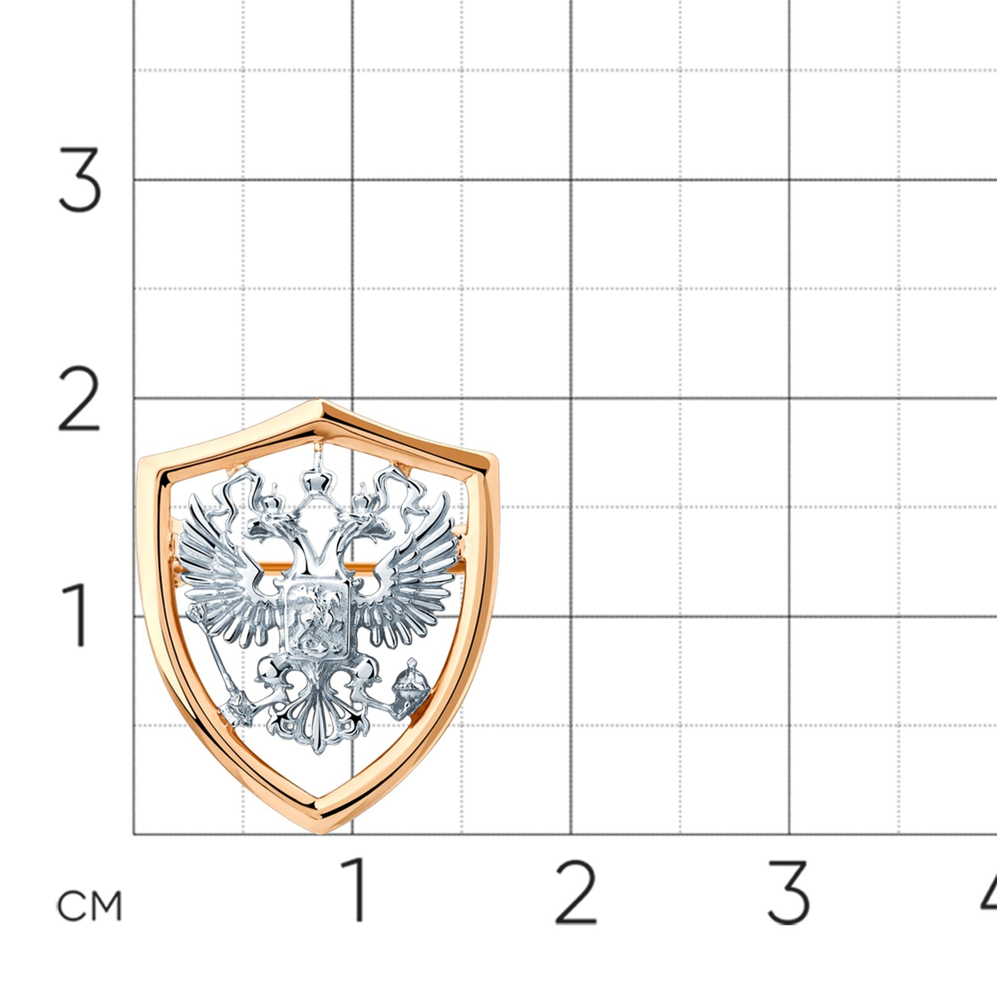 Золотая брошь Мастер Бриллиант 01M007-0055-0000-011