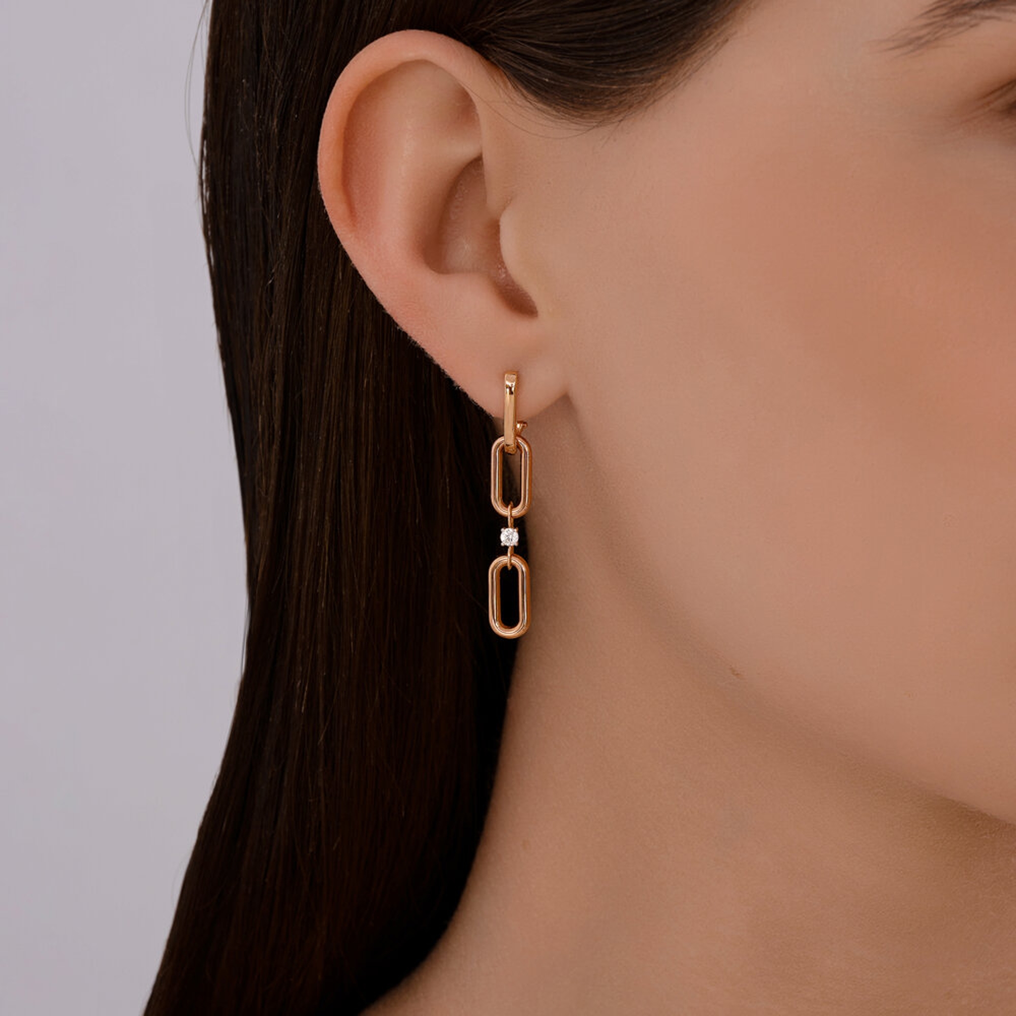 Золотые серьги SOKOLOV 0200500 с фианитом