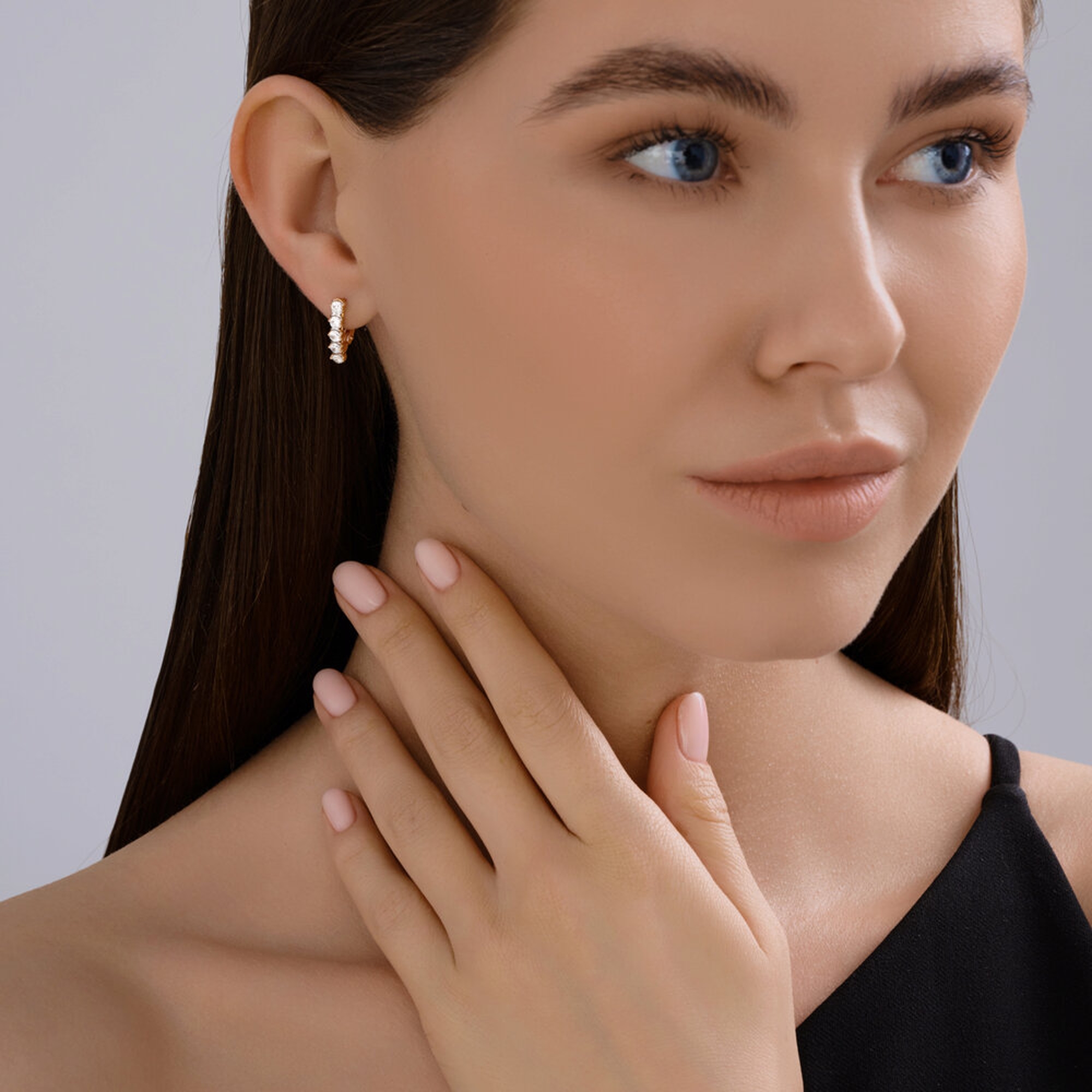 Золотые серьги SOKOLOV 0200516 с фианитом