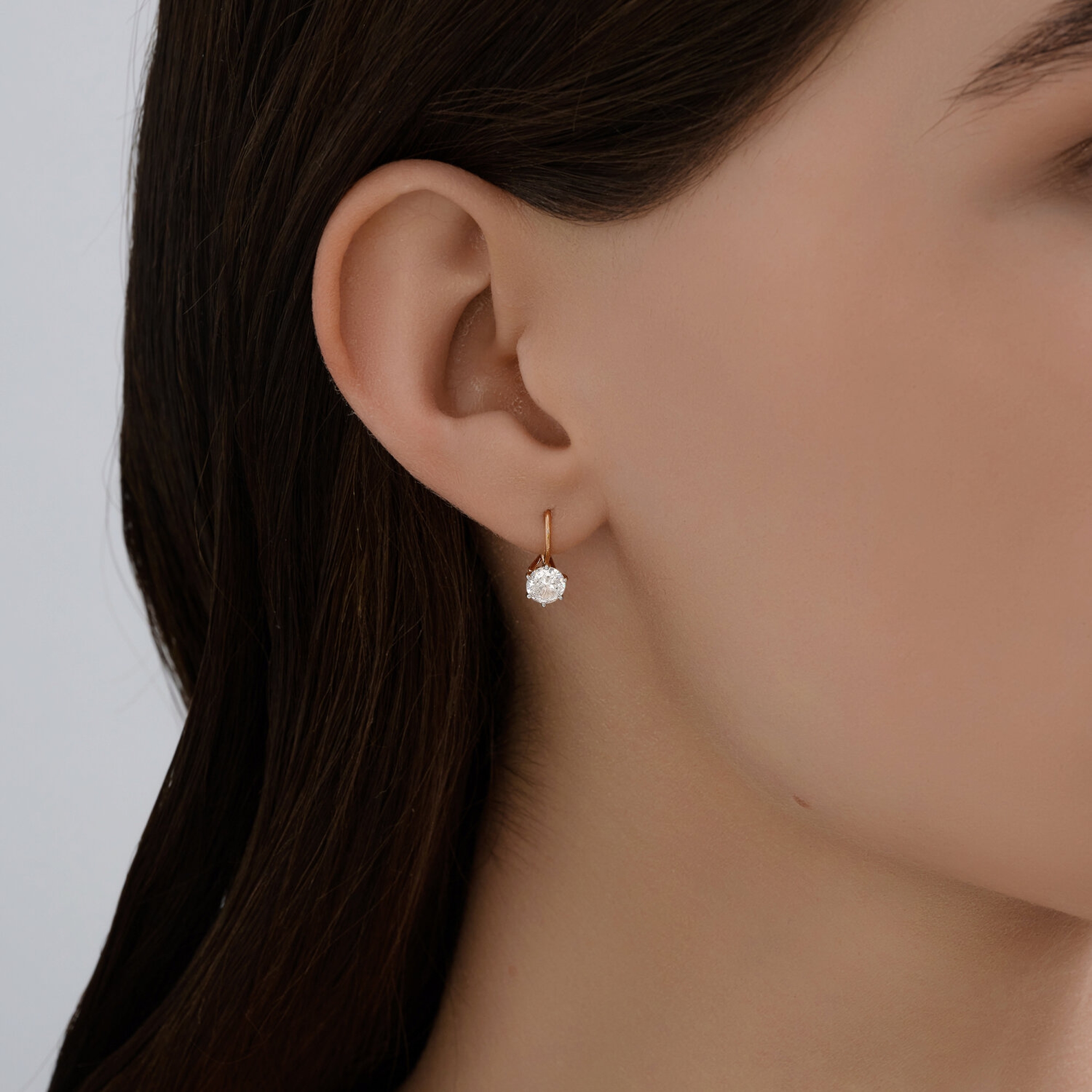 Золотые серьги SOKOLOV 0200533 с фианитом