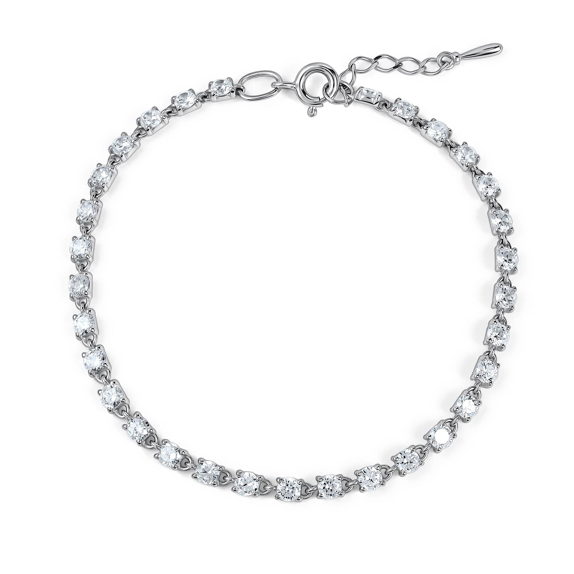 Серебряный браслет АЛЬКОР 05-5426/00КЦ-00 с фианитом