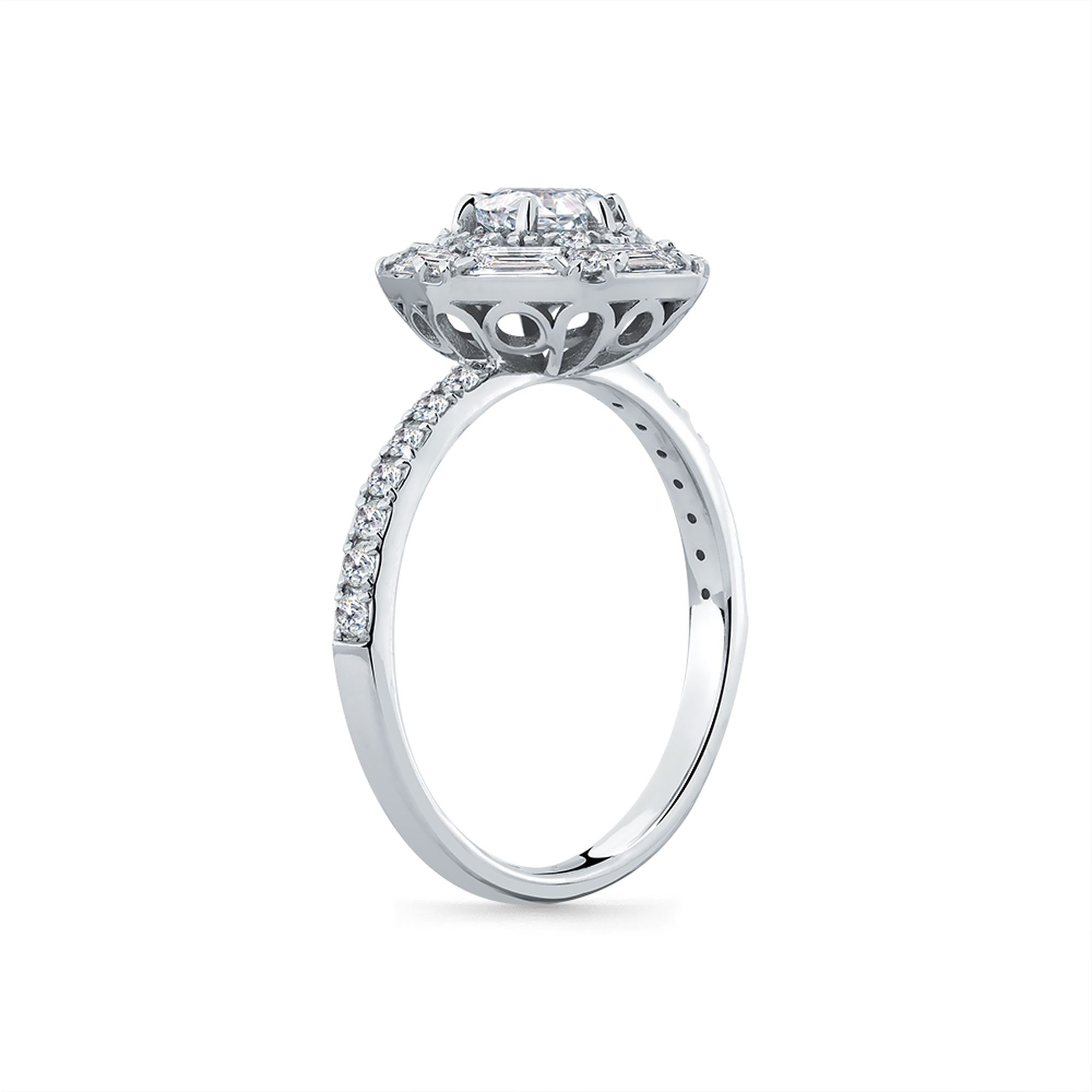 Кольцо из белого золота Мастер Бриллиант 05M1-209351-00-00 с бриллиантом