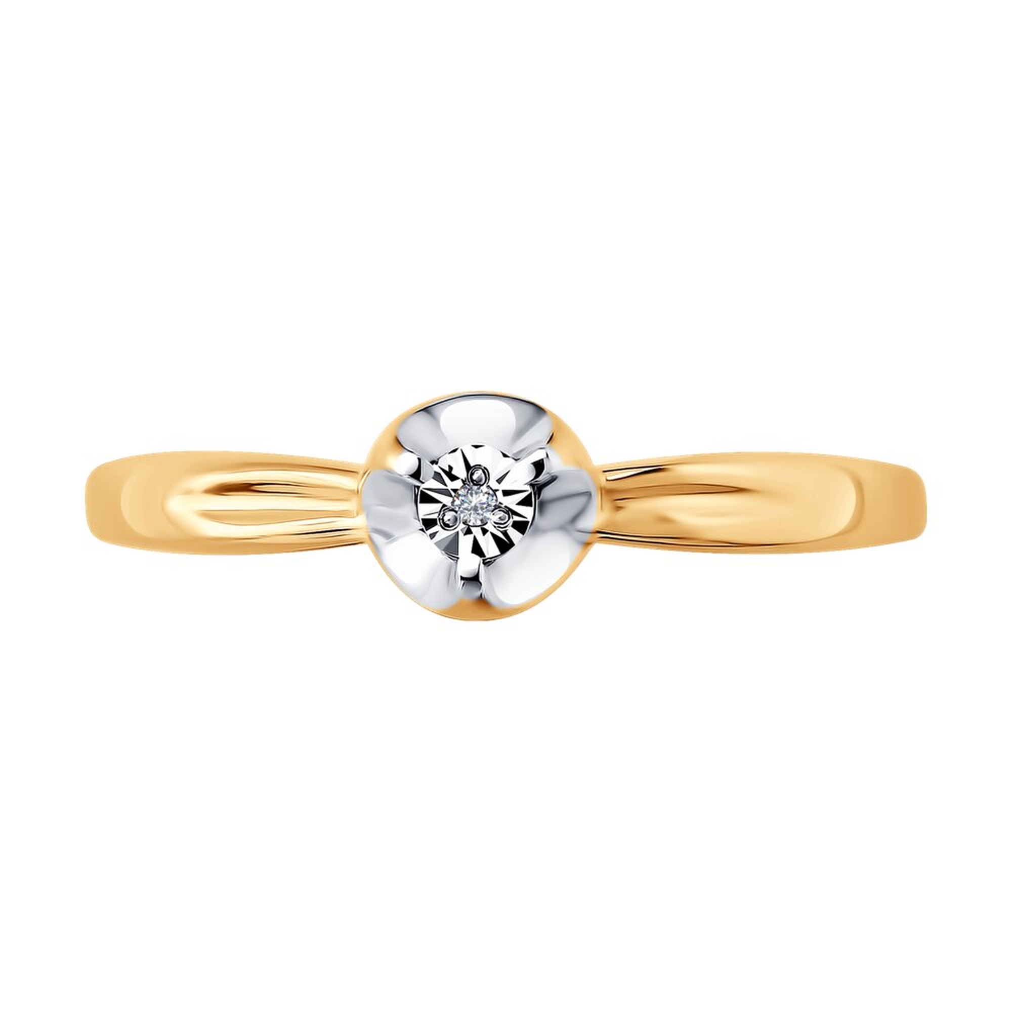 Золотое кольцо SOKOLOV 1012906 с бриллиантом