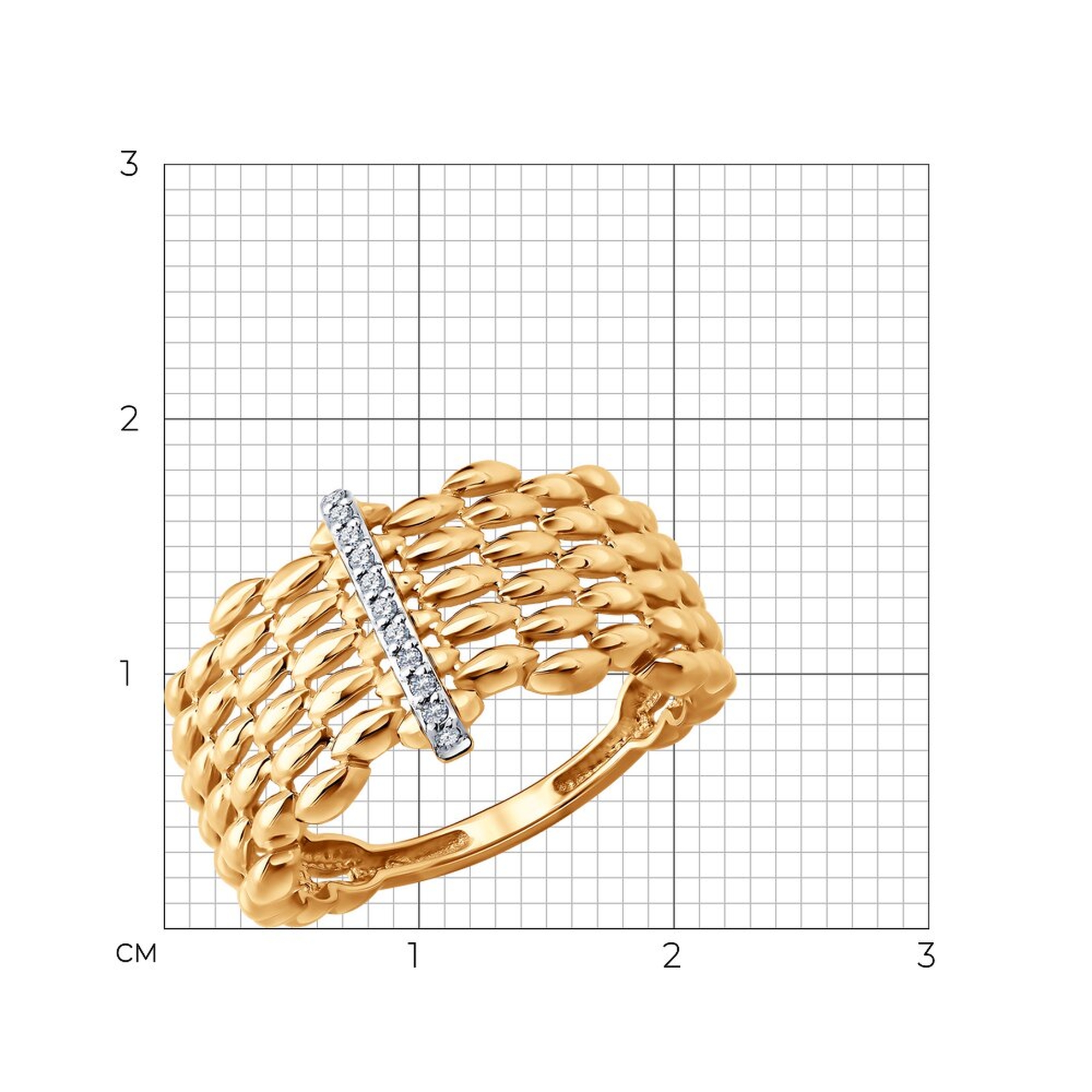 Золотое кольцо SOKOLOV 1012912 с бриллиантом