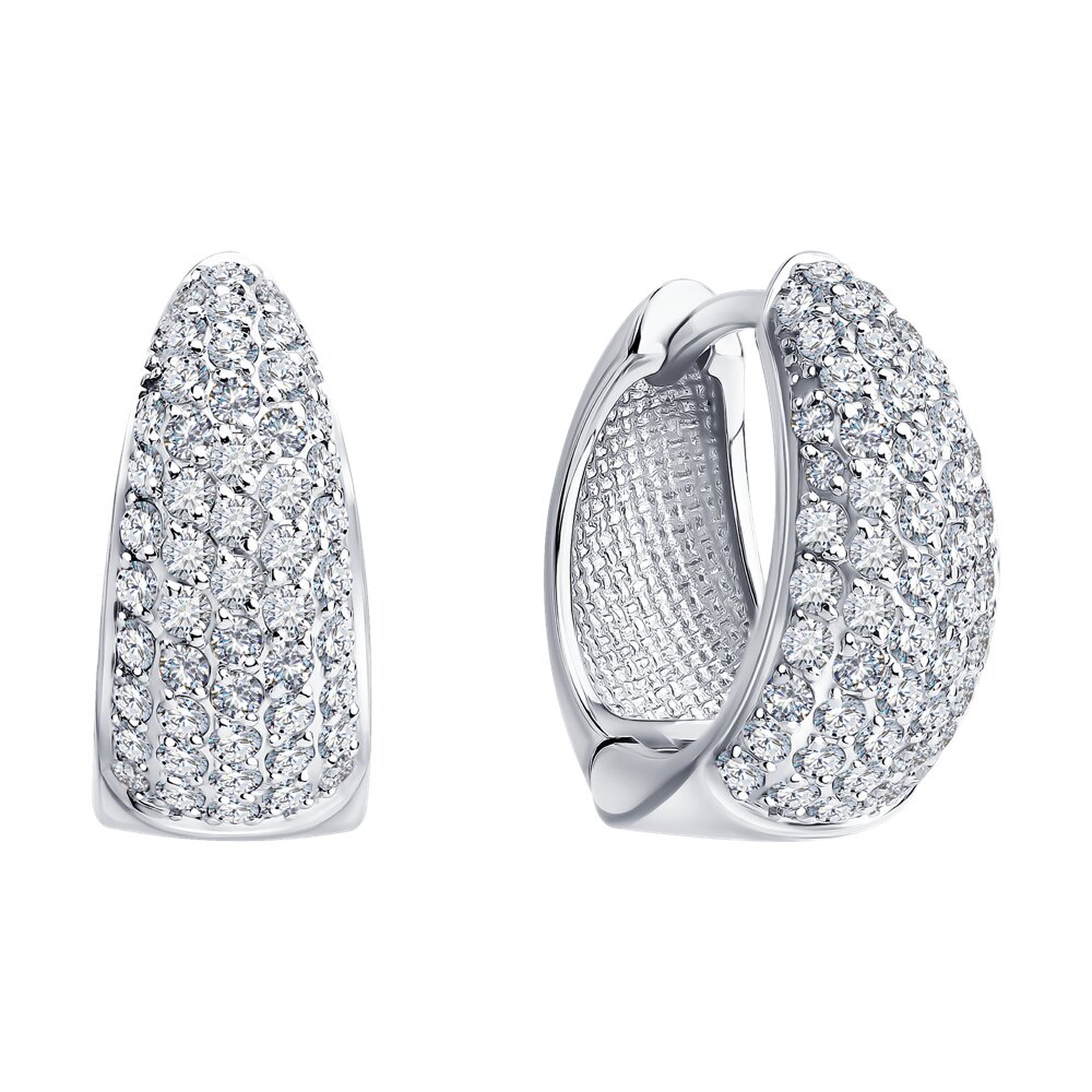 Золотые серьги SOKOLOV 1022482-3 с бриллиантом