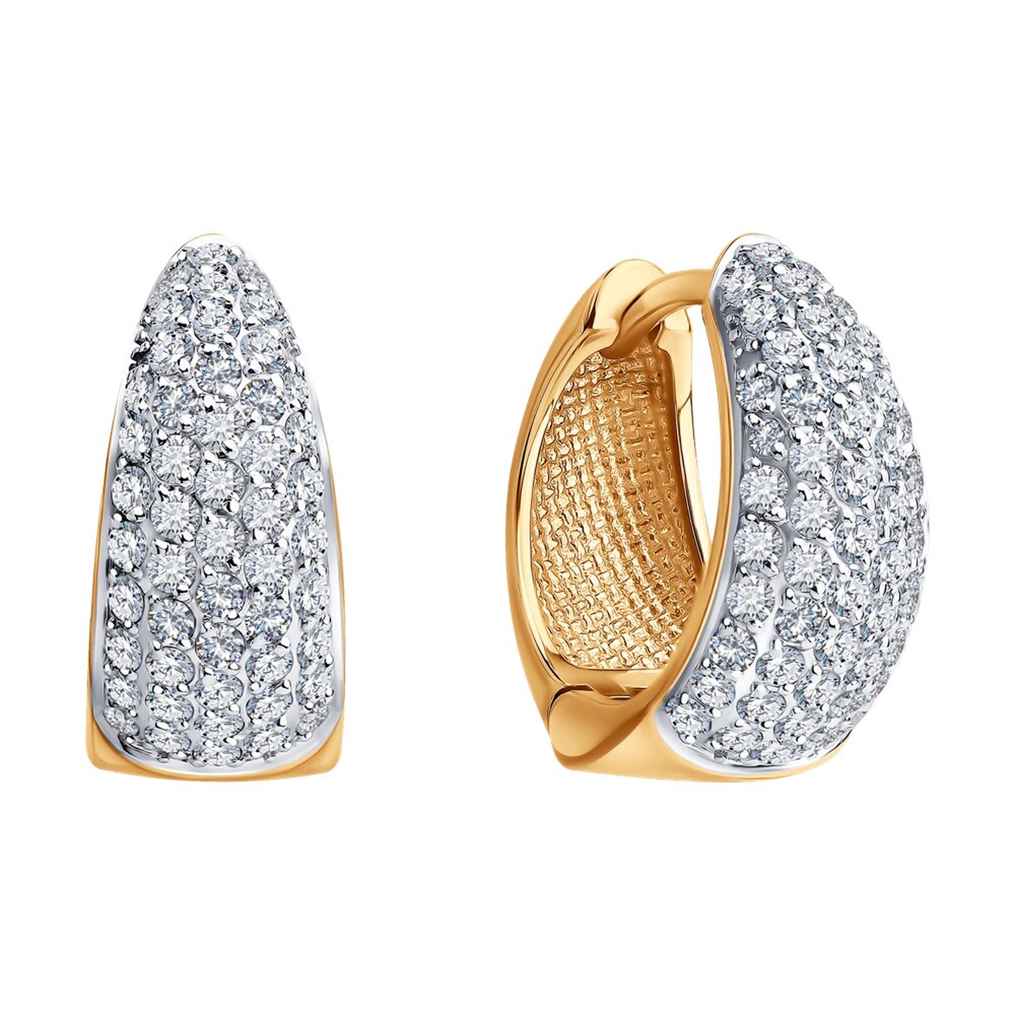 Золотые серьги SOKOLOV 1022482 с бриллиантом