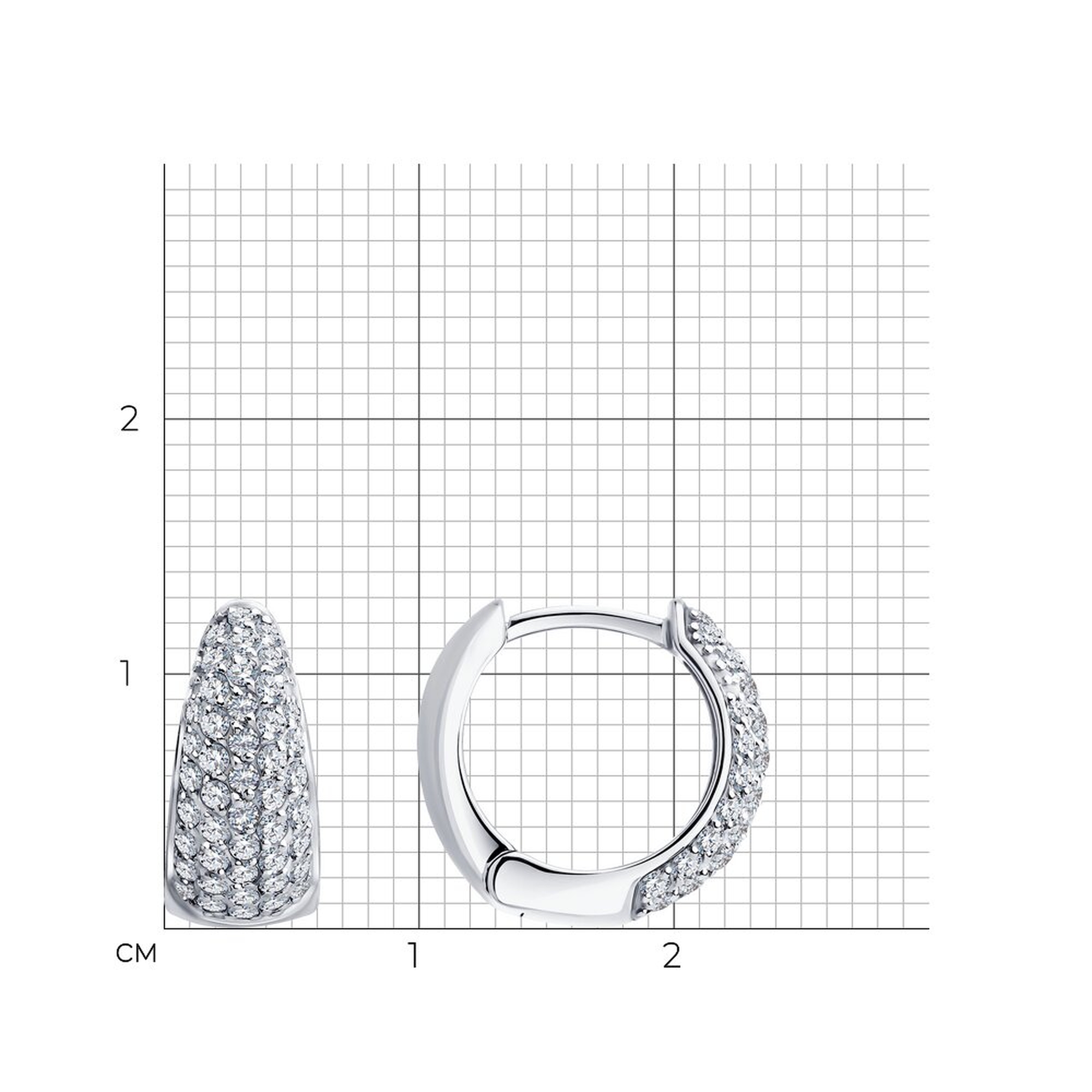 Золотые серьги SOKOLOV 1022492-3 с бриллиантом