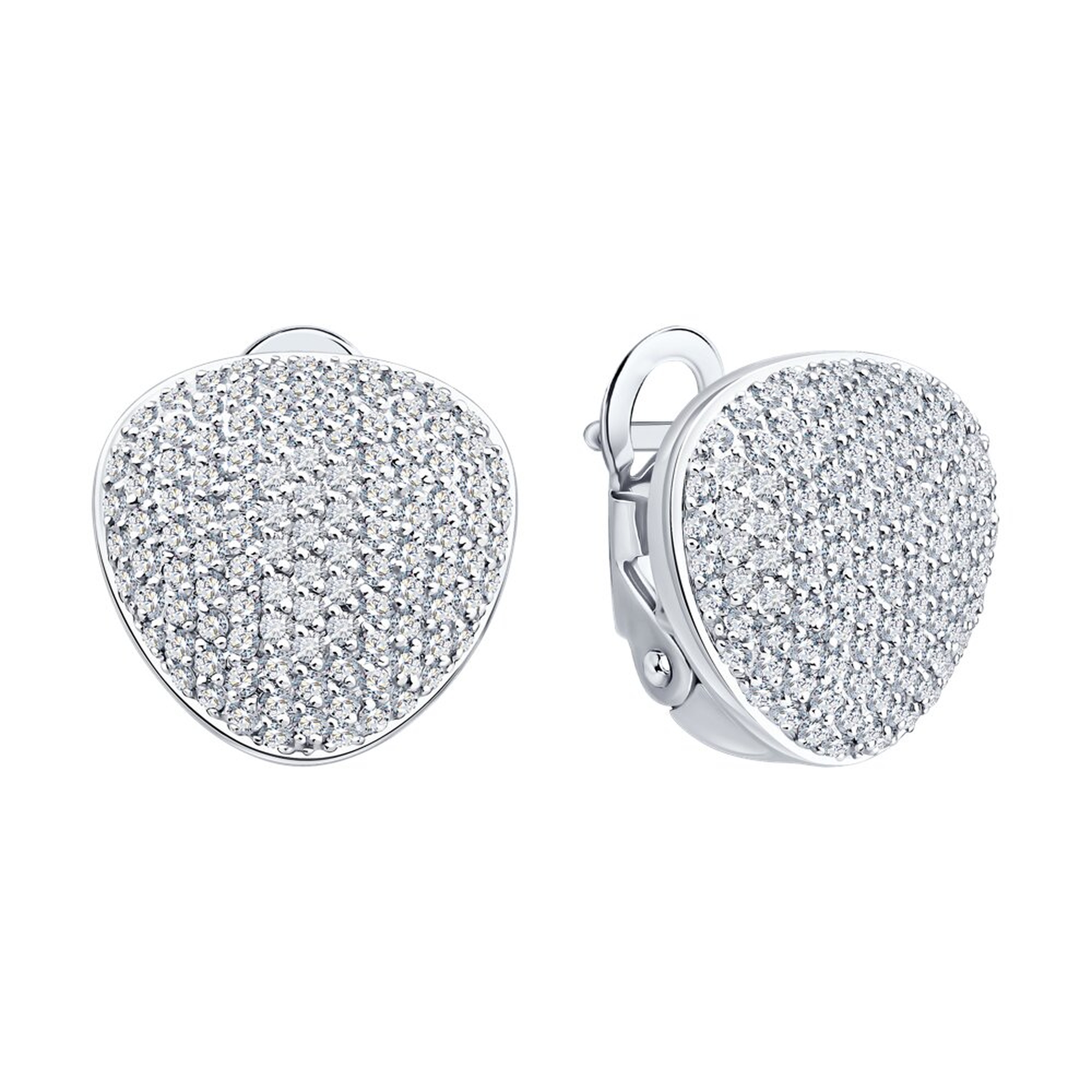 Золотые серьги SOKOLOV 1022515-3 с бриллиантом