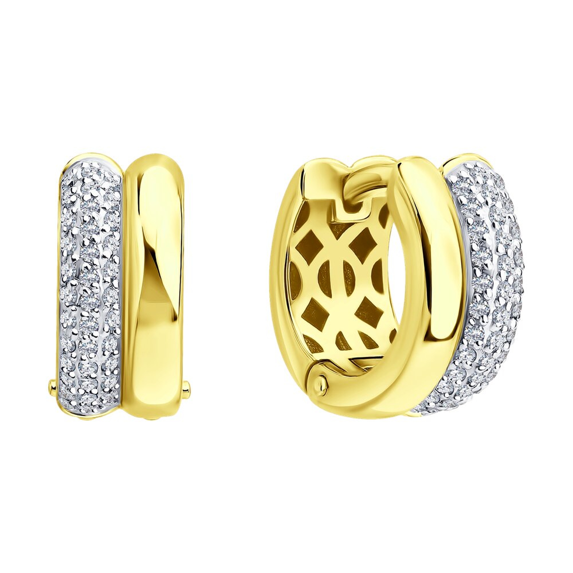 Золотые серьги SOKOLOV 1022539-2 с бриллиантом