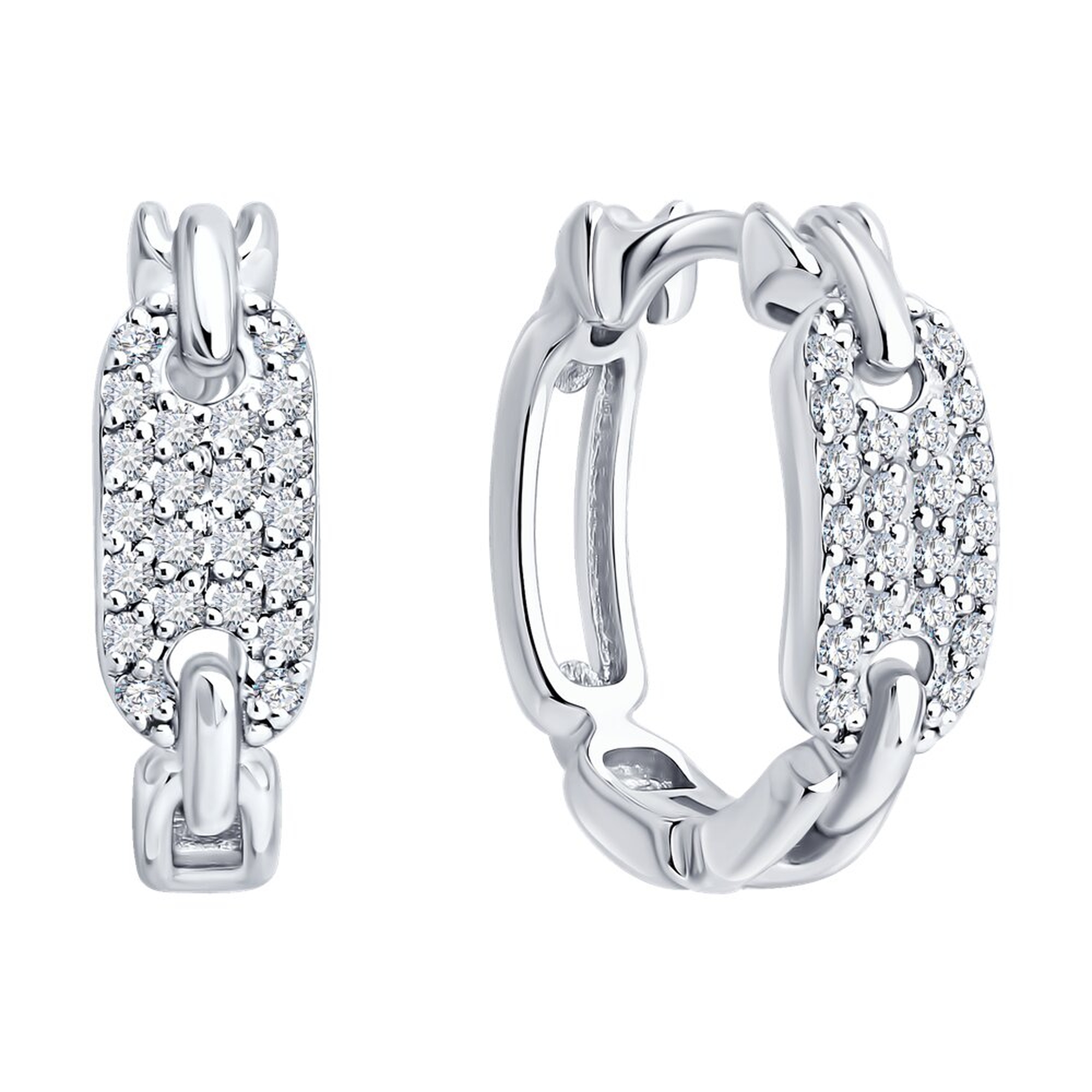 Золотые серьги SOKOLOV 1022571-3 с бриллиантом