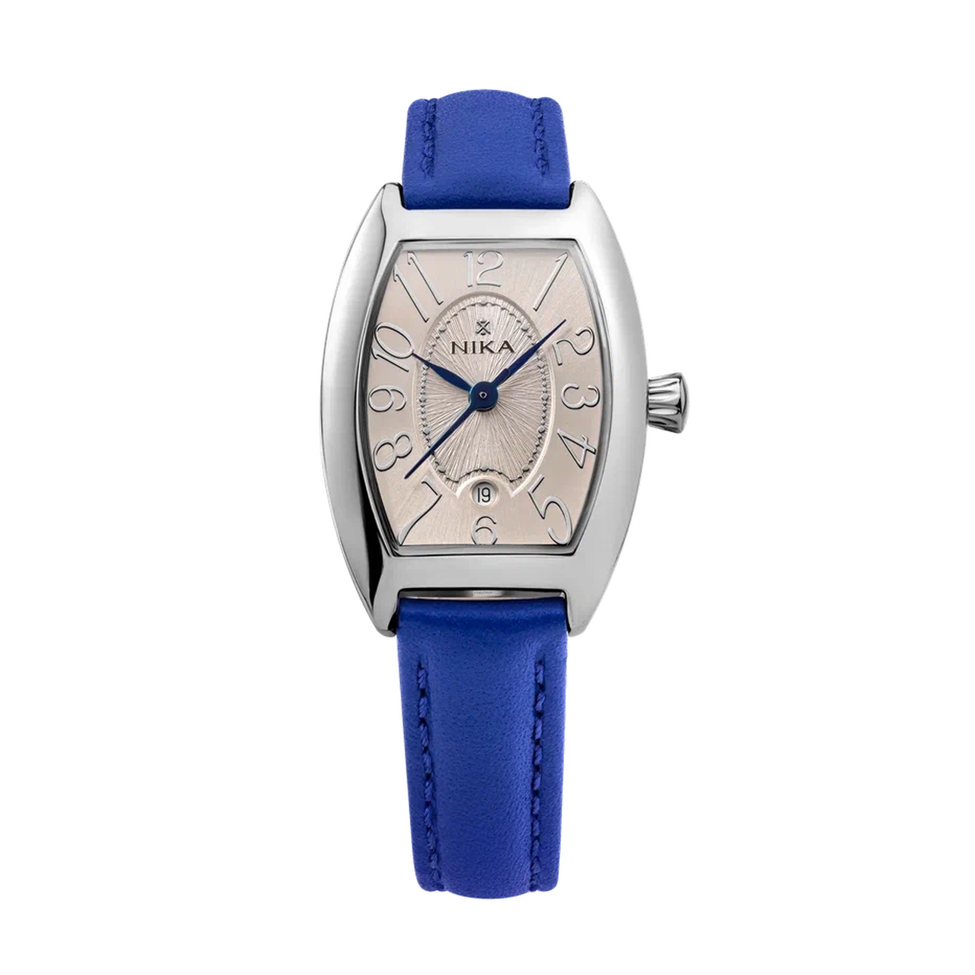 Серебряные часы Часовой завод Ника 1052.0.9.22A с кварцем и ювелирным кристаллом