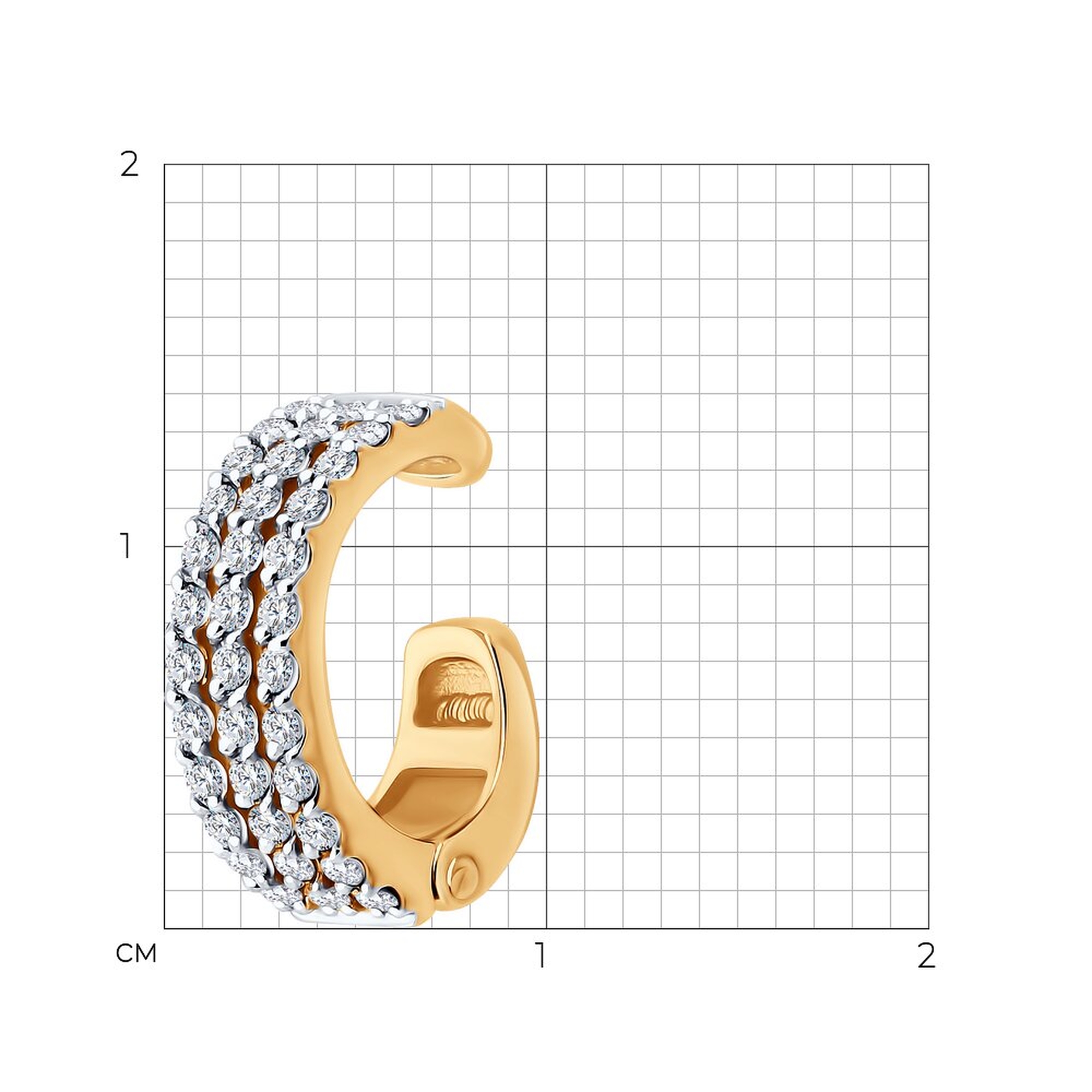 Золотые серьги SOKOLOV 1170030 с бриллиантом