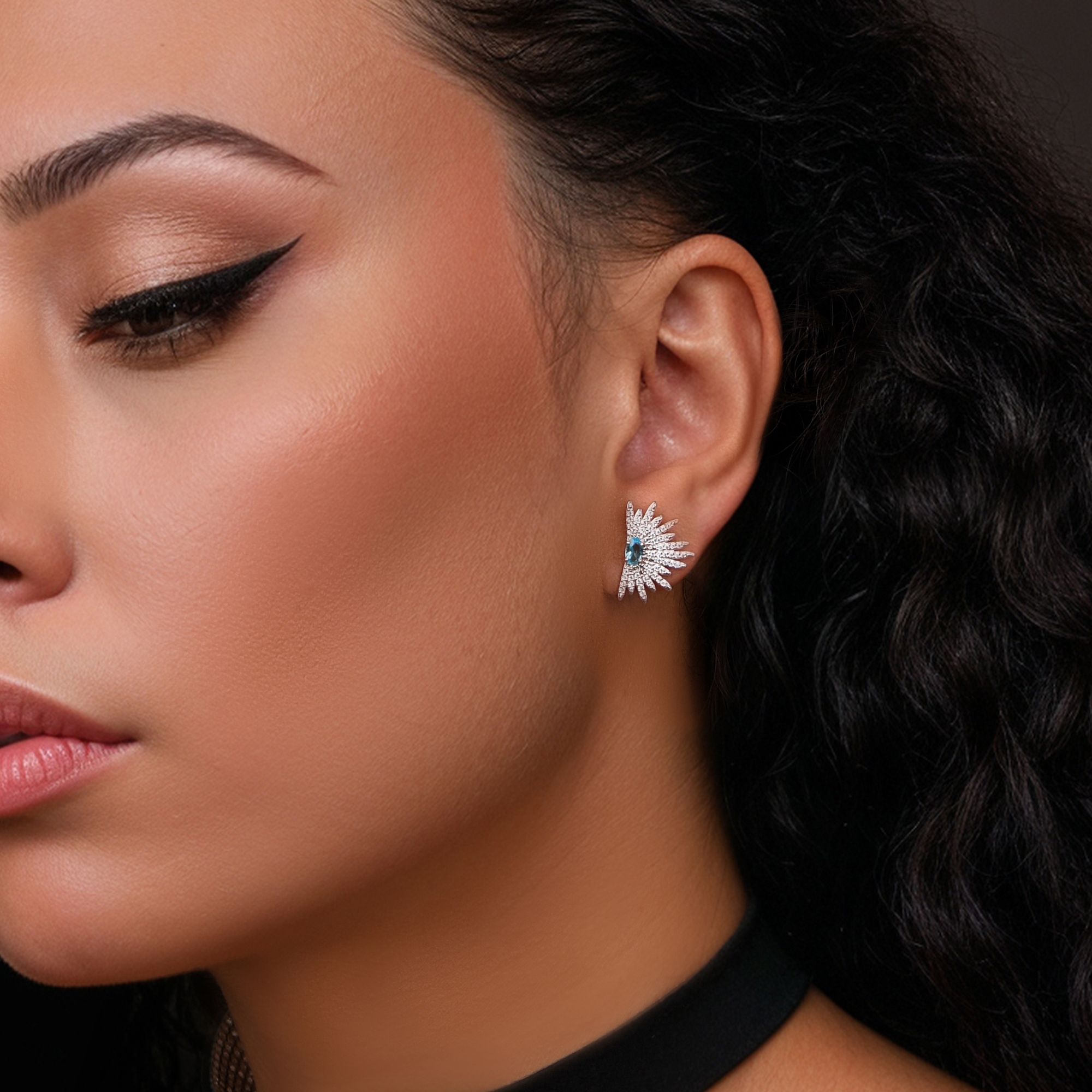 Серебряные серьги TALANT 12-72-0009-17336 с фианитом