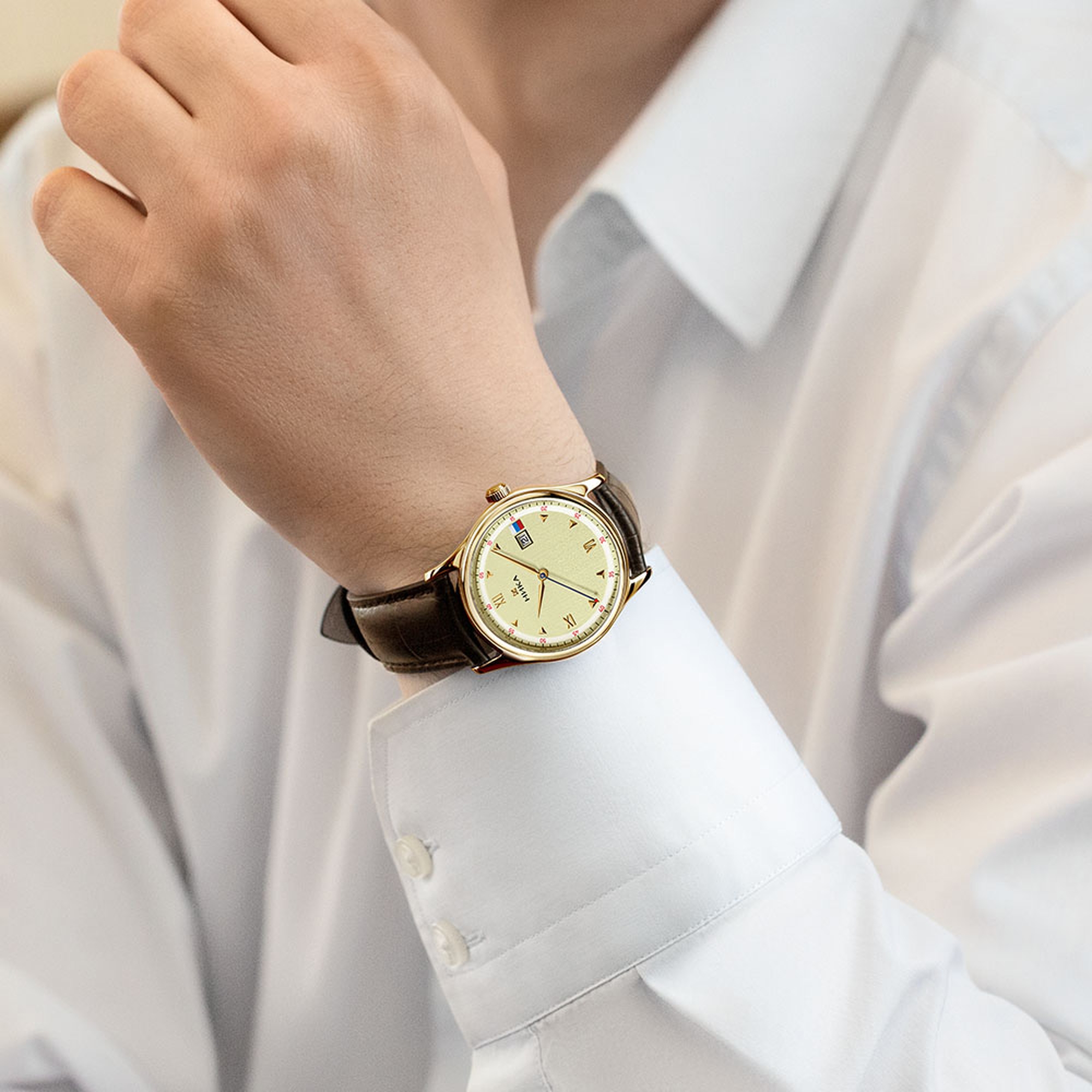 Золотые часы Часовой завод Ника 1267.0.1.43A.B