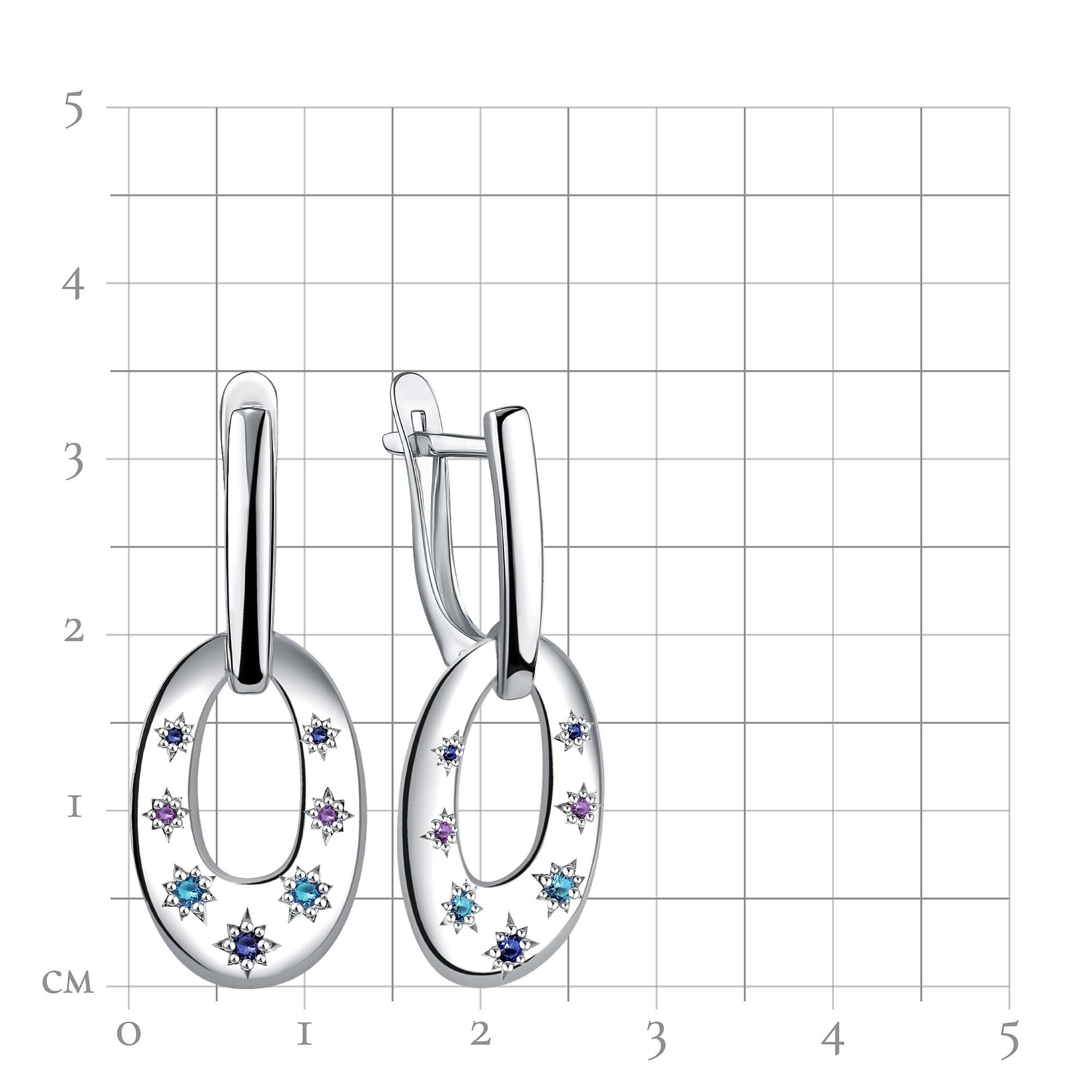 Серебряные серьги TALANT 14-72-000M-17420 с фианитом