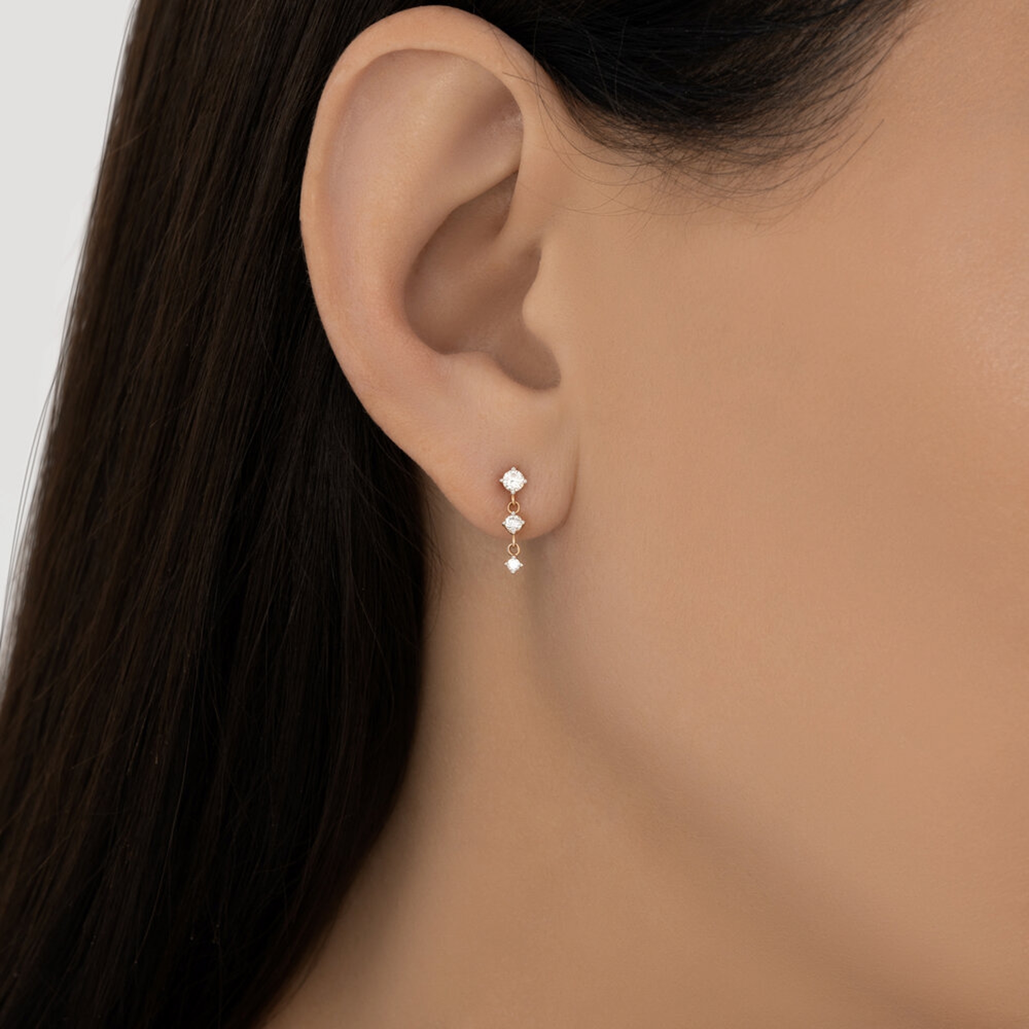 Золотые серьги SOKOLOV 170060 с фианитом