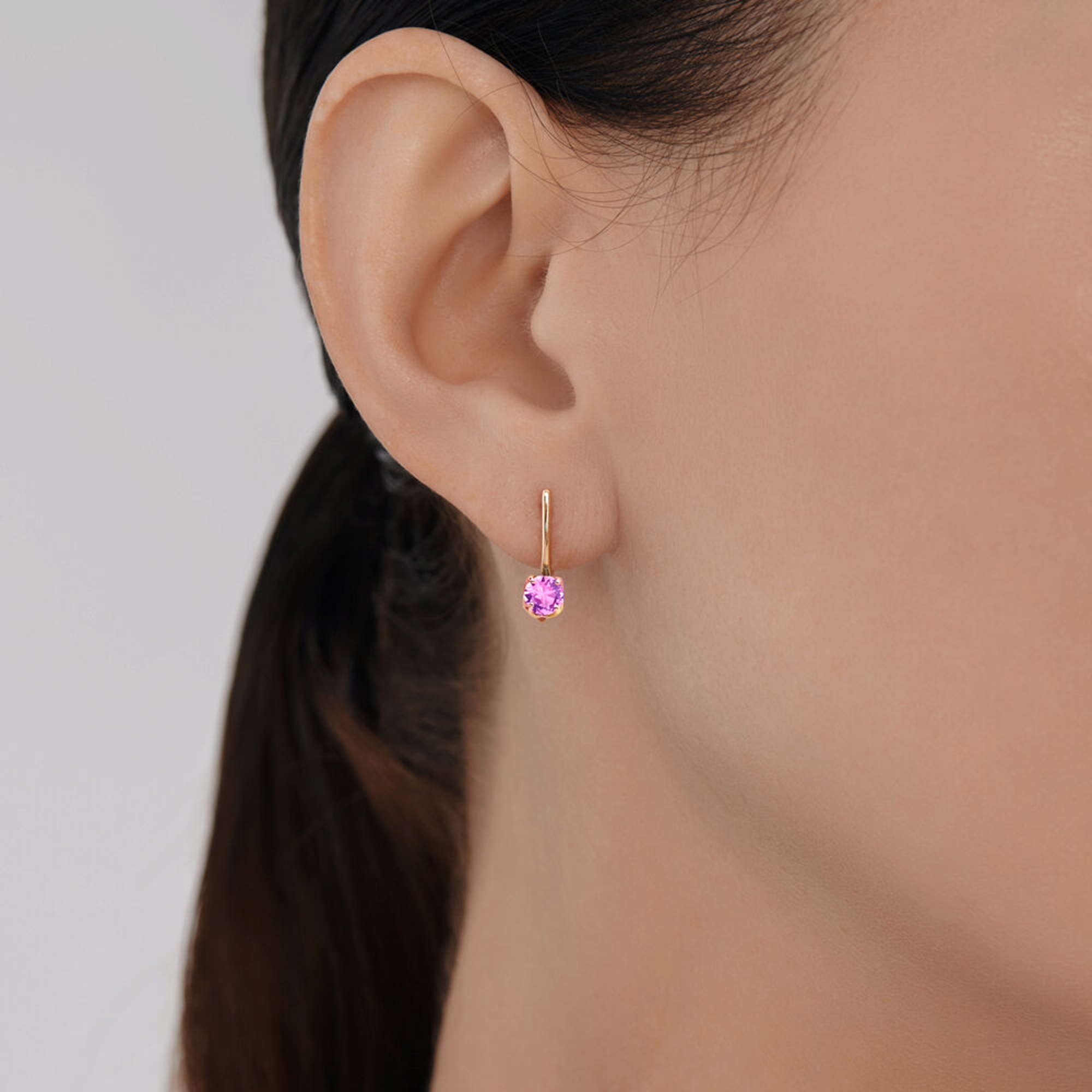 Золотые серьги SOKOLOV 2021277 с сапфиром