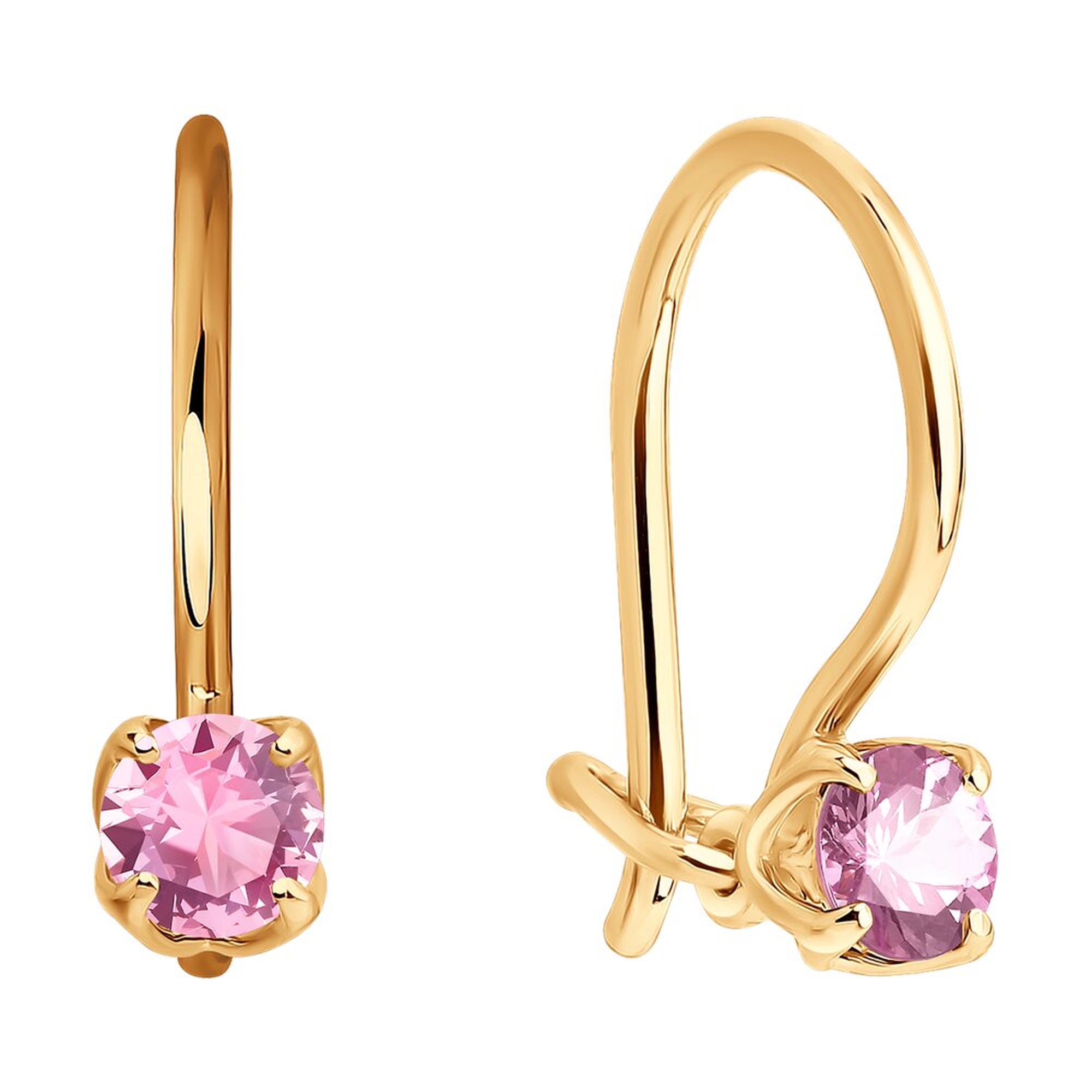 Золотые серьги SOKOLOV 2021277 с сапфиром