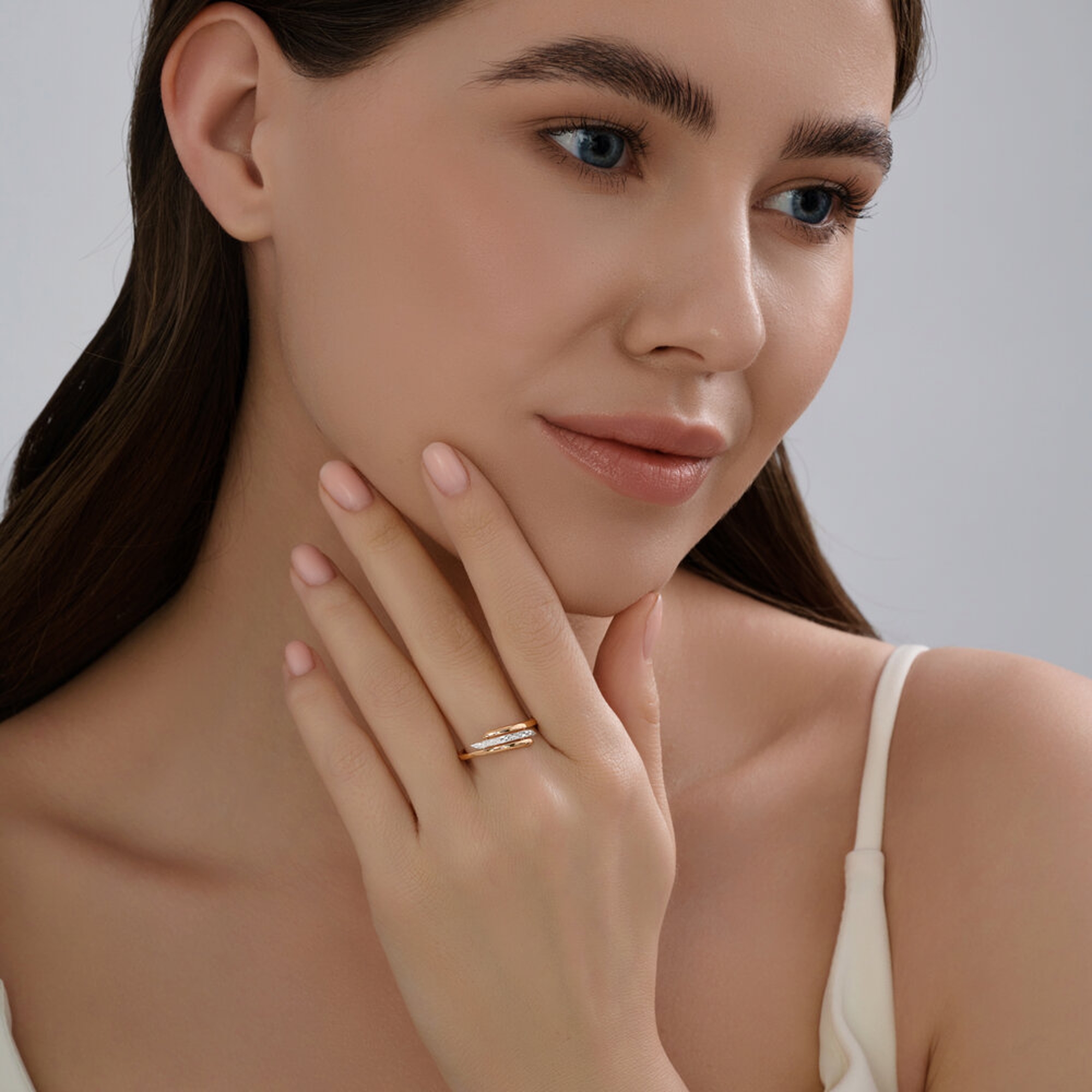 Золотое кольцо Diamant 51-110-02898-1