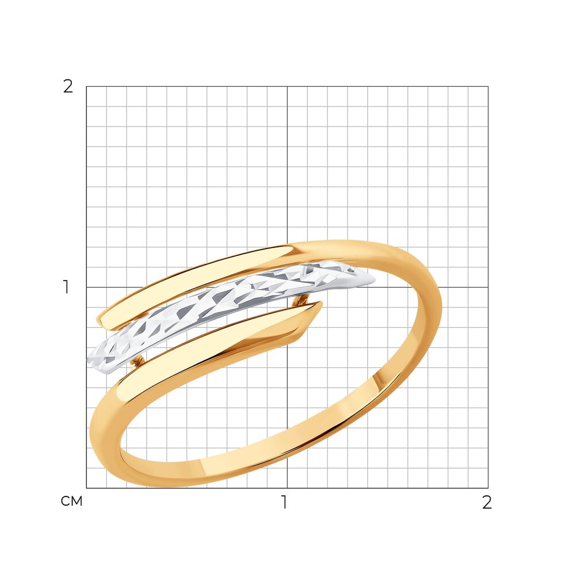 Золотое кольцо Diamant 51-110-02898-1